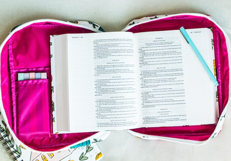 Church Floral Bible Bag