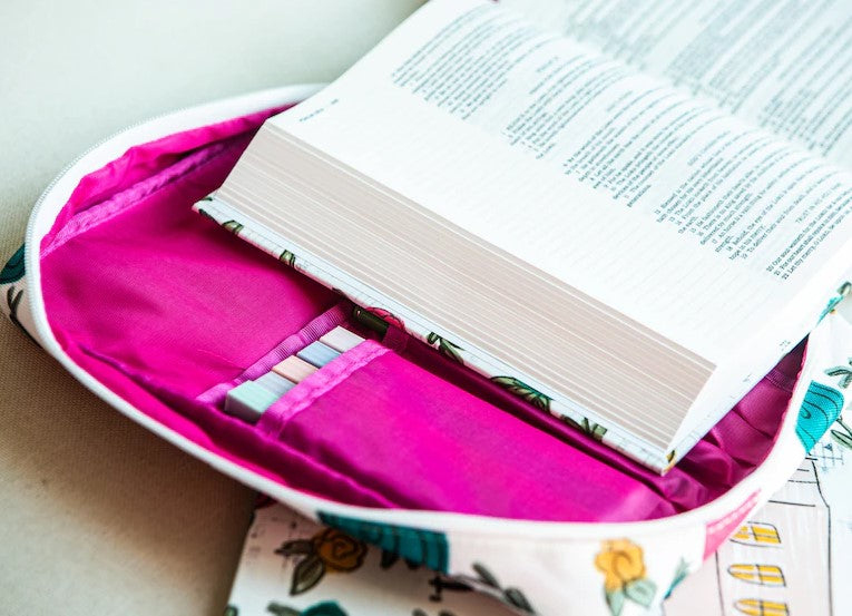 Church Floral Bible Bag